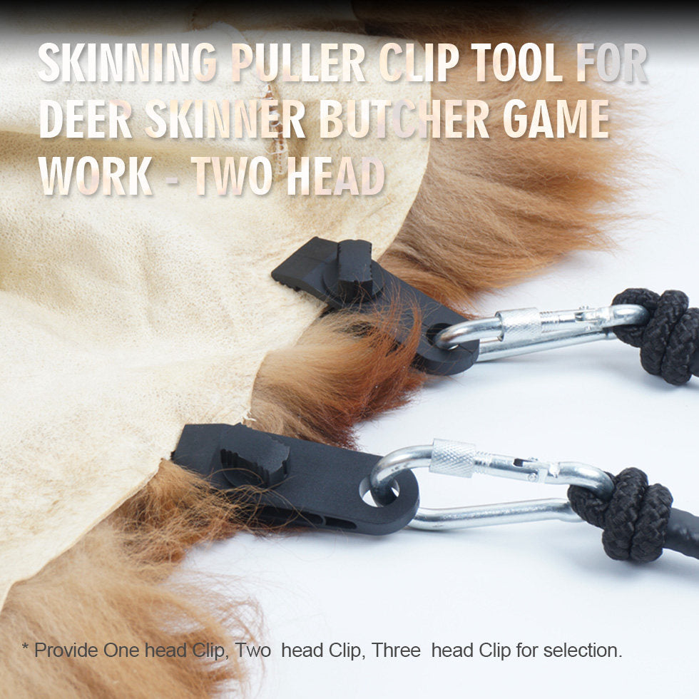 Dual-headed skinning puller clip tool