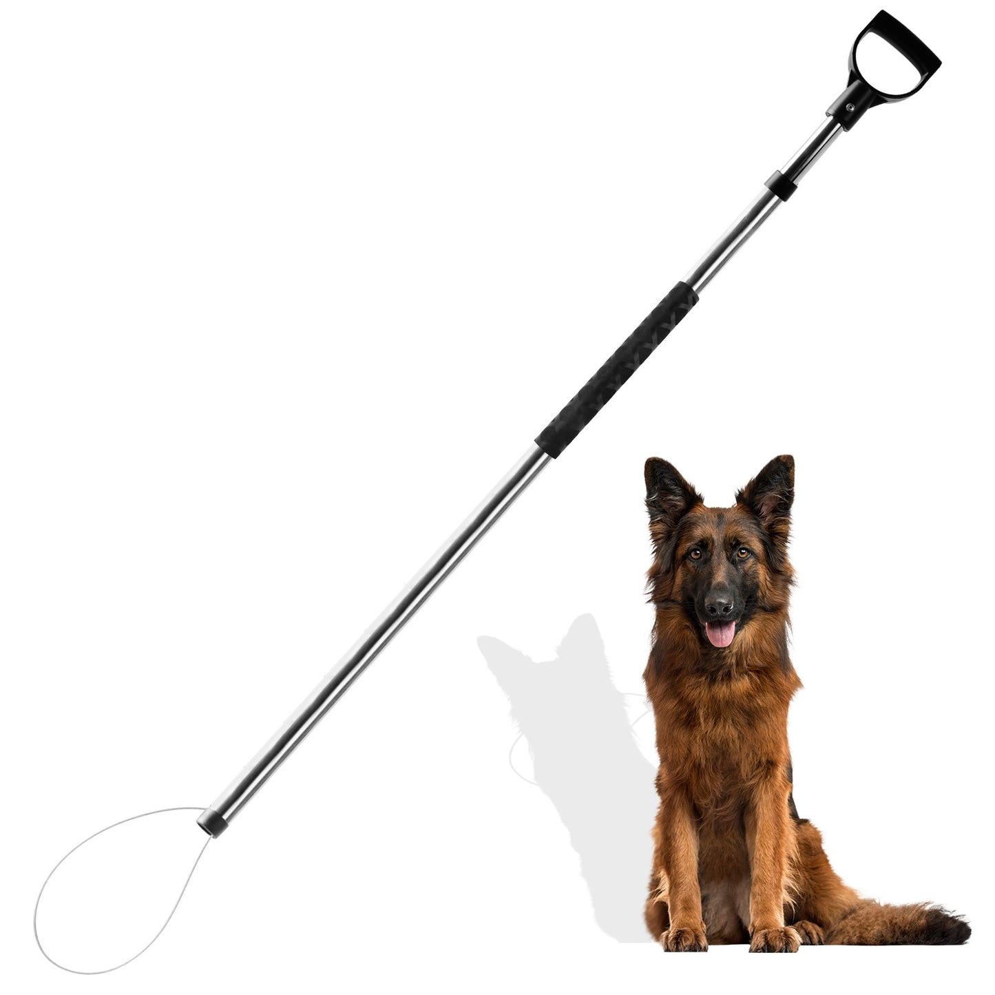 60"-92" Animal Catch Pole Wildlife Control Tool Noose Holder Net Kit for Dogs Feral Cat Raccoons Hog Pig Fox Coyote Bulldog Wolf Goat Lizards Boar Bichon Calf Piglet Gator