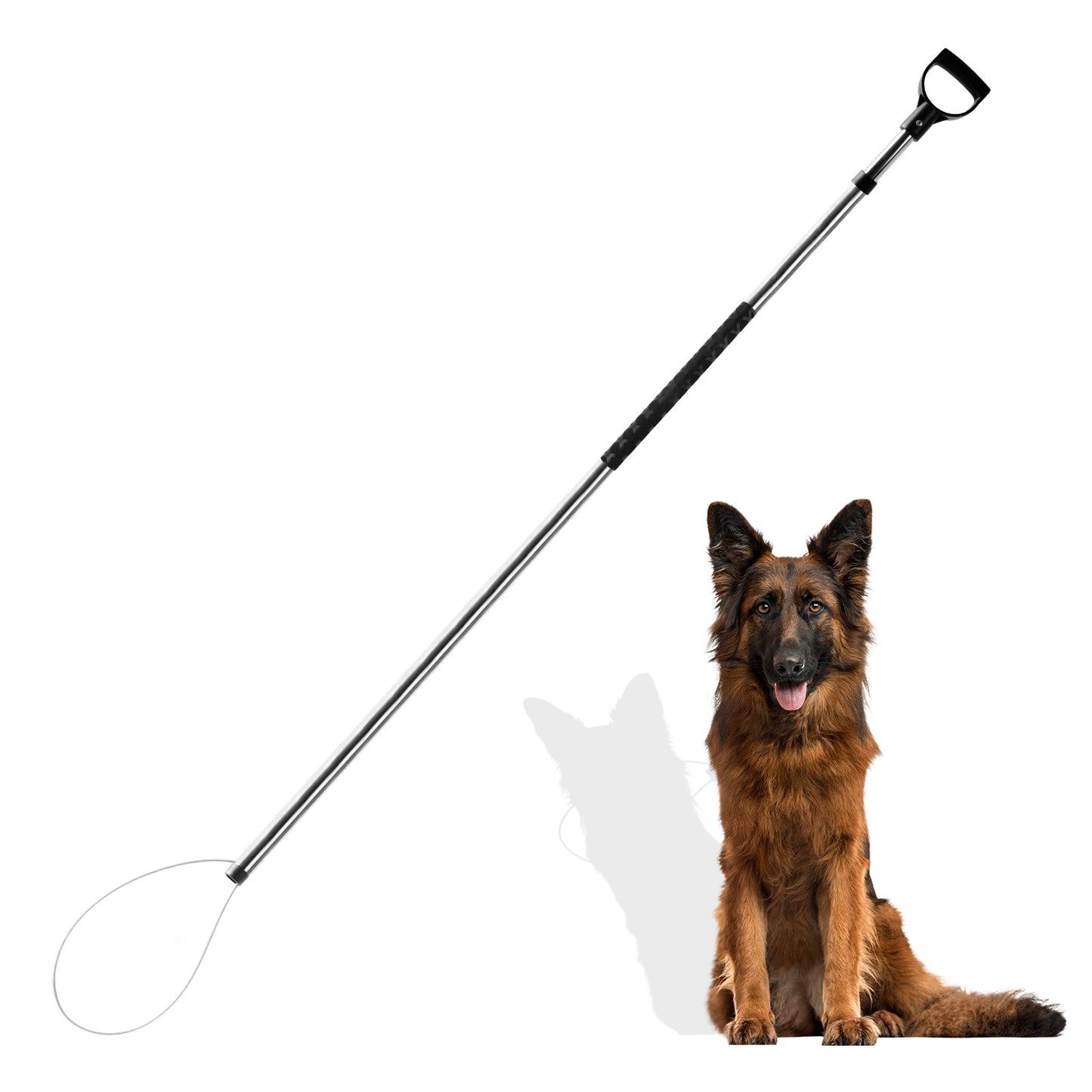 60"-92" Animal Catch Pole Wildlife Control Tool Noose Holder Net Kit for Dogs Feral Cat Raccoons Hog Pig Fox Coyote Bulldog Wolf Goat Lizards Boar Bichon Calf Piglet Gator