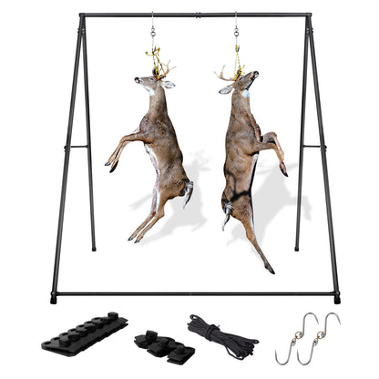 Deer Game Hanger Hoist - Versatile Rack for Skinning, Tanning, and Drying