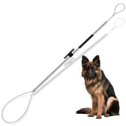 Animal Control Pole Dog Catch Rod Noose Holder Tool for Medium Large Wildlife Handling Dogs Feral Cat Raccoons Hog Pig Fox Coyote Bulldog Wolf Goat