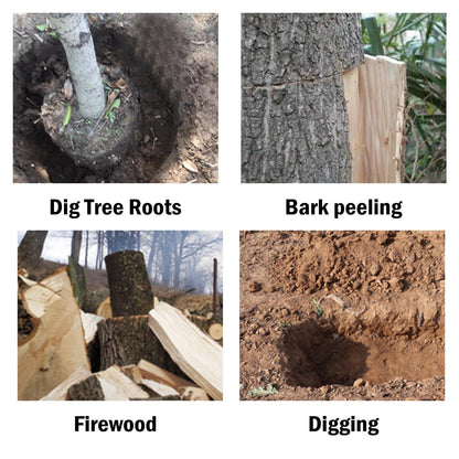 Heavy Duty Root Cutting Tool, Hole Digging Tool, Tamping Bars, Garden Remover Tool for Roots Rocks Shrubs Bushes Stumps