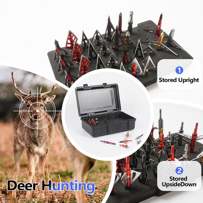 Smarkey Archery Box Broadhead Box Hunting Accessory Box