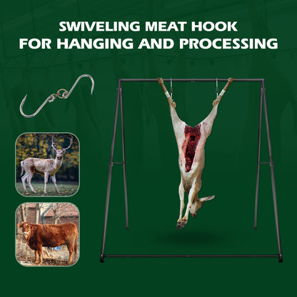 Deer Game Hanger Hoist - Versatile Rack for Skinning, Tanning, and Drying