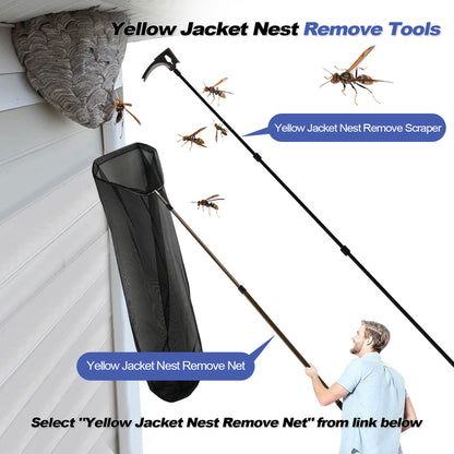 Wasps Nest Remove Tool Scraper Kit for Clean Hornets Yellow Jacket Bee Huge Nests Removal Trap