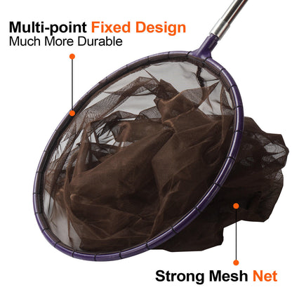 Snake Catcher Net with Telescopic Pole for Reptile Grabber Rattle Snake