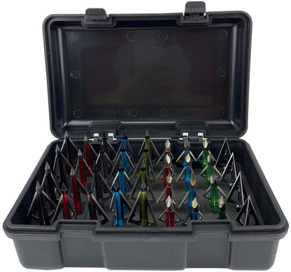 Smarkey Archery Broadheads Arrowhead Mix Styles Storage Box Case Package - Include 36pcs Arrowheads